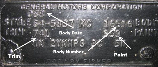 1964 Malibu SS Registry Form